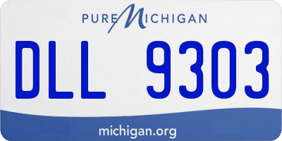 MI license plate DLL9303