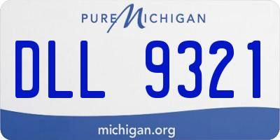 MI license plate DLL9321