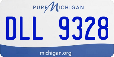 MI license plate DLL9328