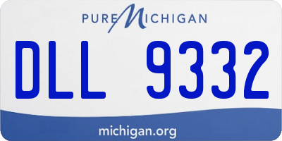 MI license plate DLL9332