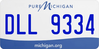 MI license plate DLL9334