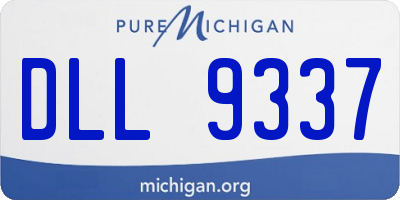 MI license plate DLL9337
