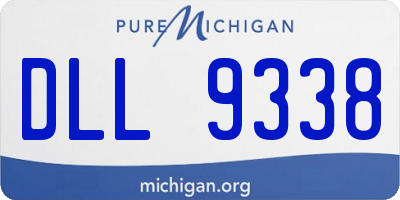 MI license plate DLL9338