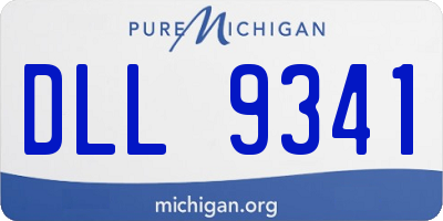 MI license plate DLL9341