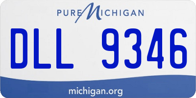 MI license plate DLL9346
