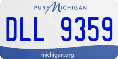MI license plate DLL9359