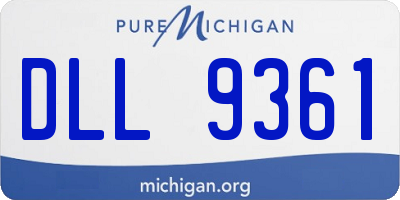 MI license plate DLL9361