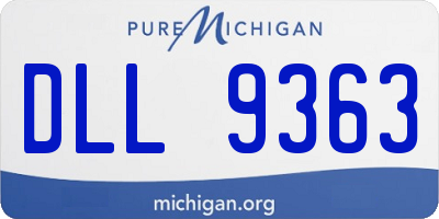 MI license plate DLL9363