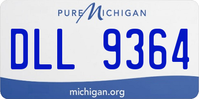 MI license plate DLL9364