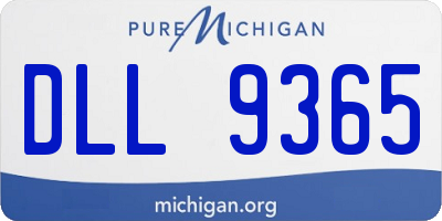 MI license plate DLL9365