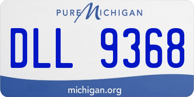 MI license plate DLL9368