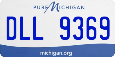 MI license plate DLL9369