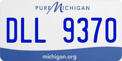 MI license plate DLL9370