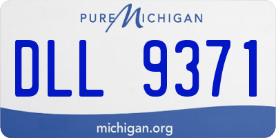MI license plate DLL9371