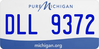 MI license plate DLL9372