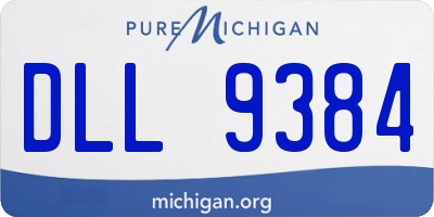 MI license plate DLL9384