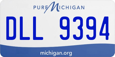 MI license plate DLL9394