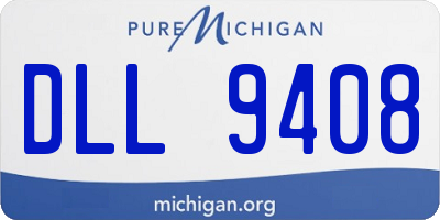 MI license plate DLL9408