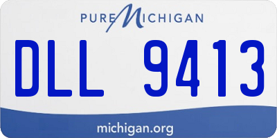 MI license plate DLL9413