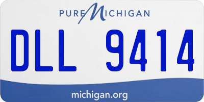 MI license plate DLL9414