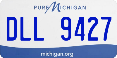 MI license plate DLL9427