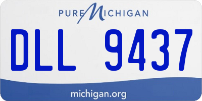 MI license plate DLL9437