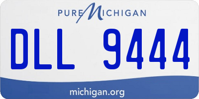 MI license plate DLL9444