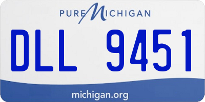 MI license plate DLL9451