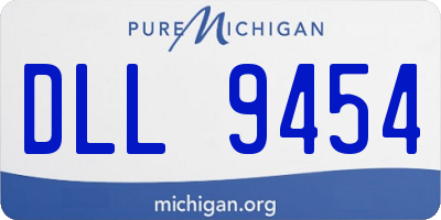 MI license plate DLL9454