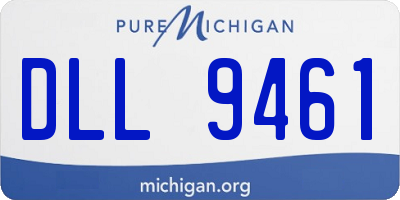 MI license plate DLL9461