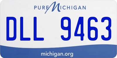 MI license plate DLL9463