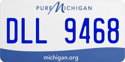 MI license plate DLL9468