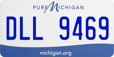 MI license plate DLL9469