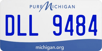MI license plate DLL9484