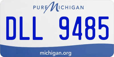MI license plate DLL9485