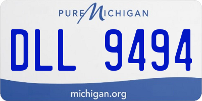 MI license plate DLL9494