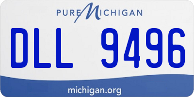 MI license plate DLL9496