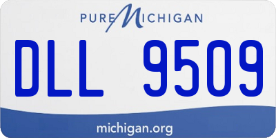 MI license plate DLL9509