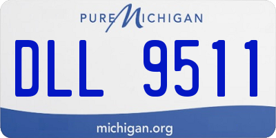 MI license plate DLL9511