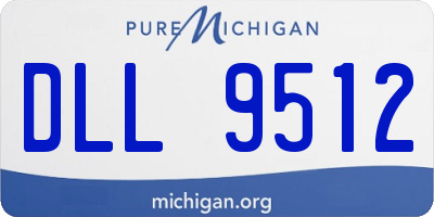 MI license plate DLL9512