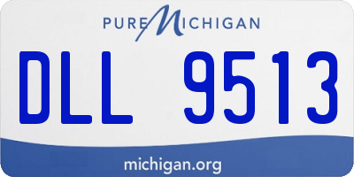 MI license plate DLL9513