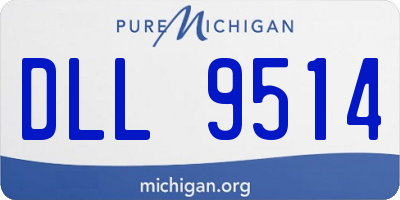 MI license plate DLL9514