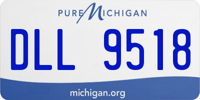 MI license plate DLL9518
