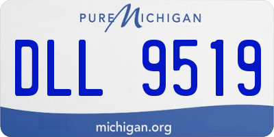 MI license plate DLL9519
