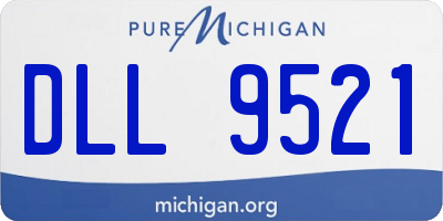 MI license plate DLL9521