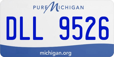 MI license plate DLL9526