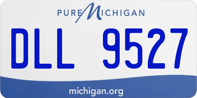 MI license plate DLL9527