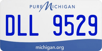 MI license plate DLL9529