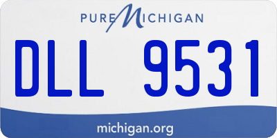 MI license plate DLL9531