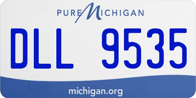 MI license plate DLL9535